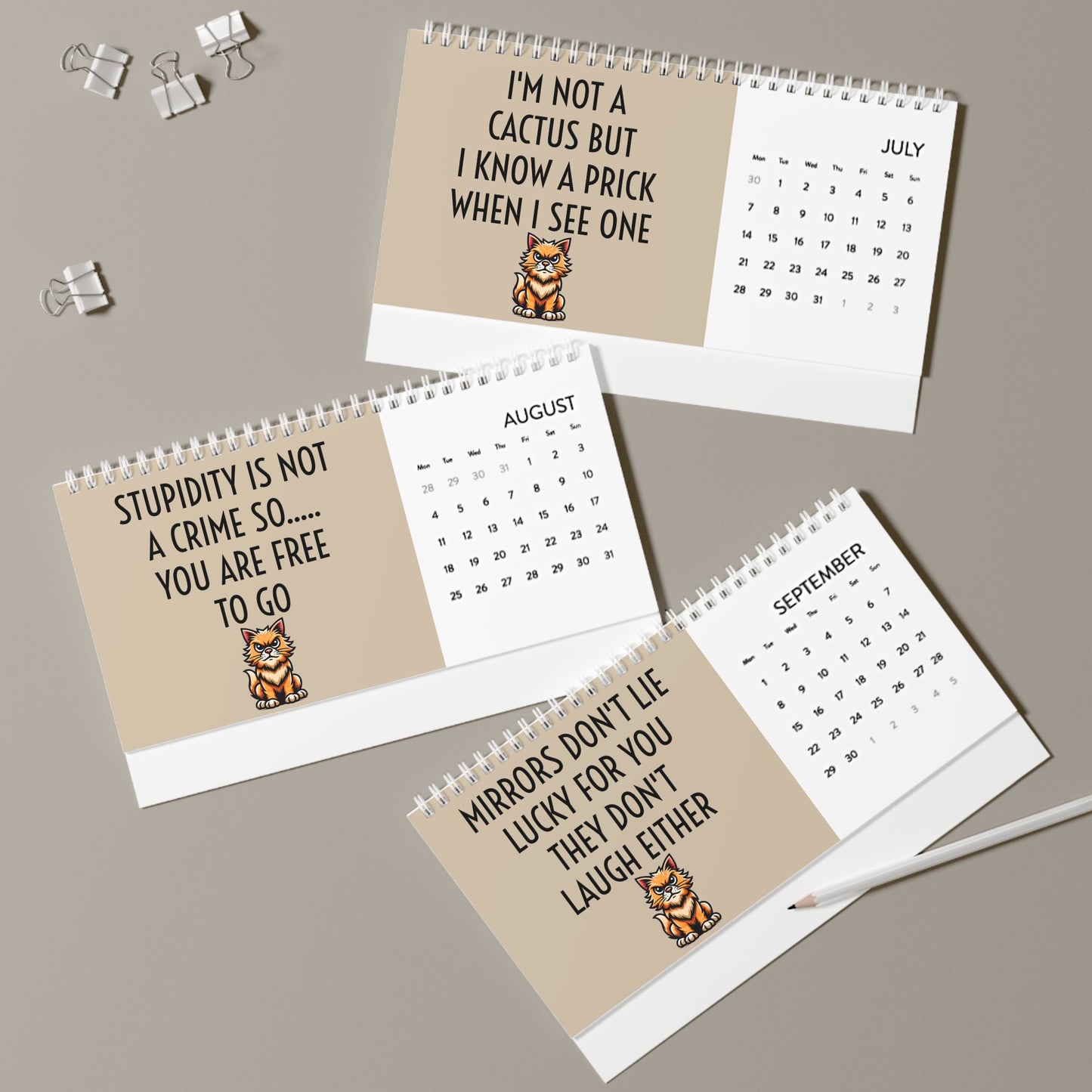 2025 INSULTEES DESK CALENDAR