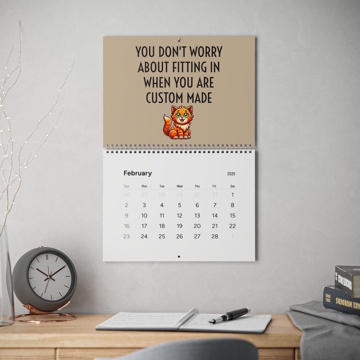2025 POSITIVITEE WALL CALENDAR