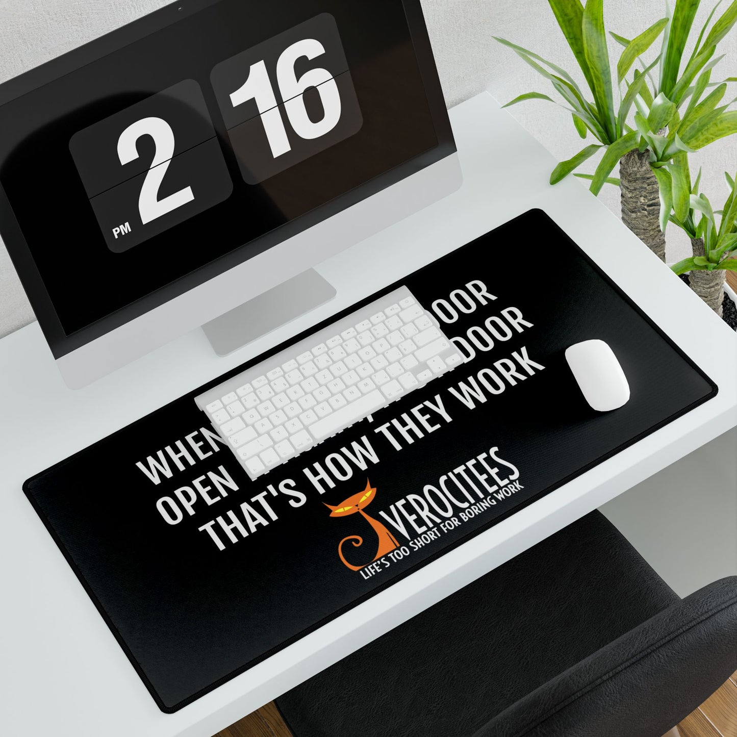 OPEN DOORS POSITIVITEES DESK MAT