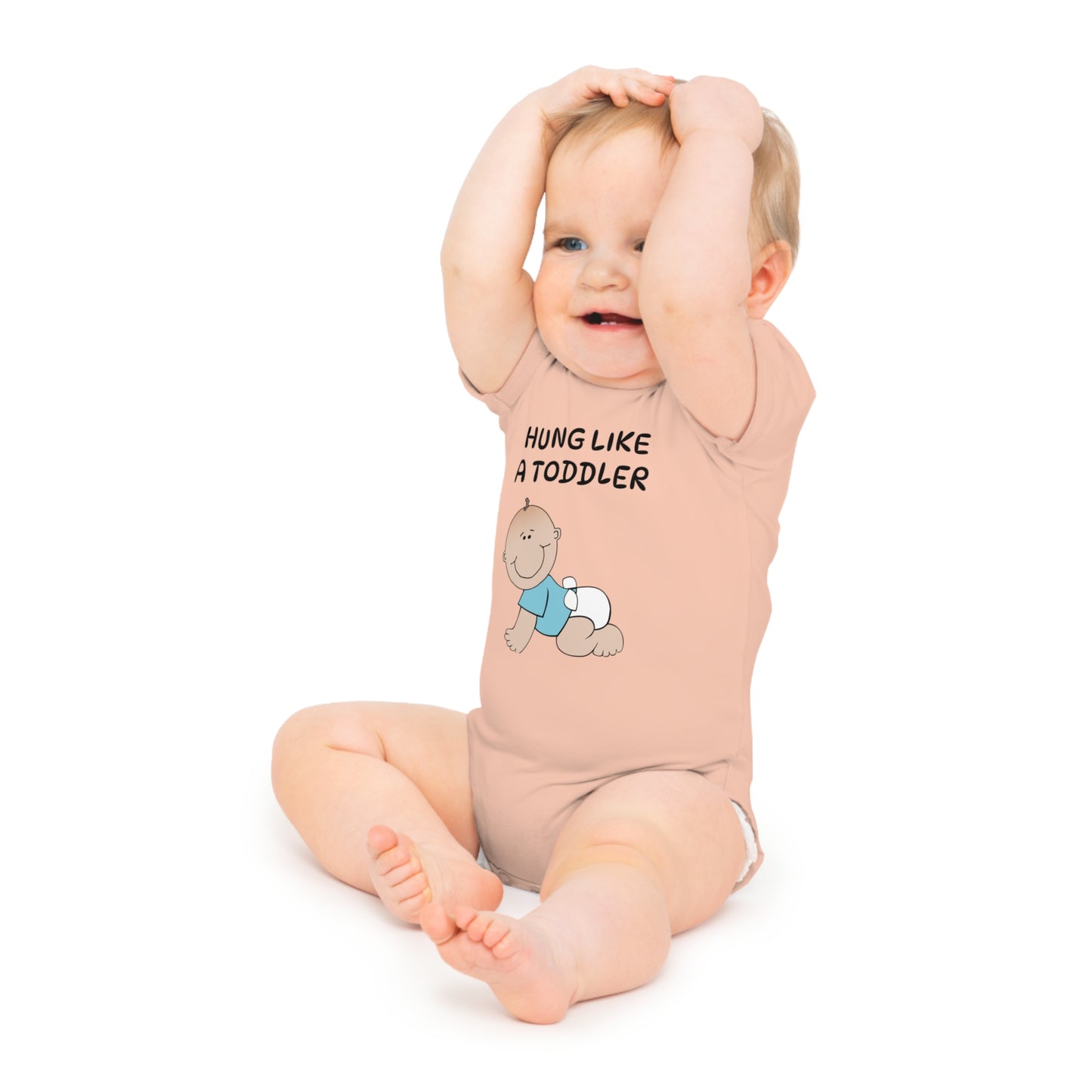 HUNG BABY ONESIE
