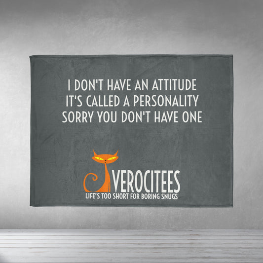 PERSONAL ATTITUDE INSULTEE MINKY BLANKET