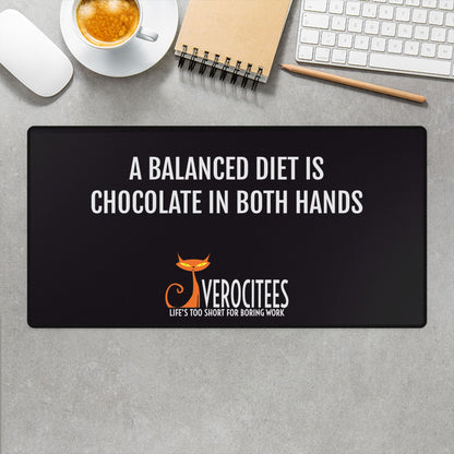 DIET CHOCOLATE POSITIVITEES DESK MAT
