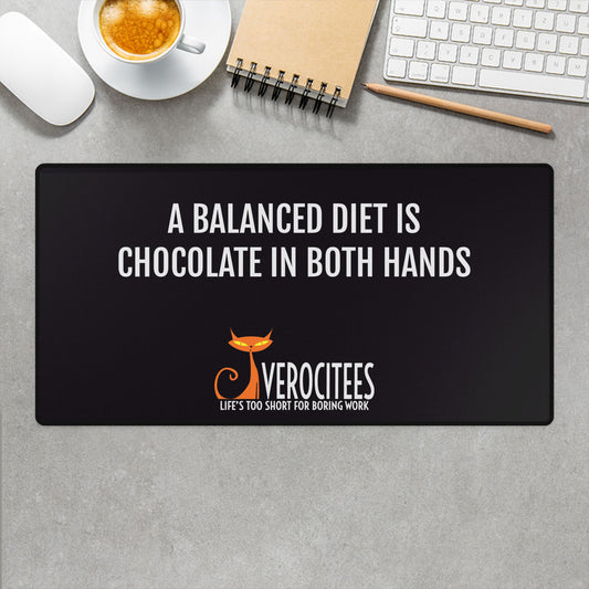 DIET CHOCOLATE POSITIVITEES DESK MAT