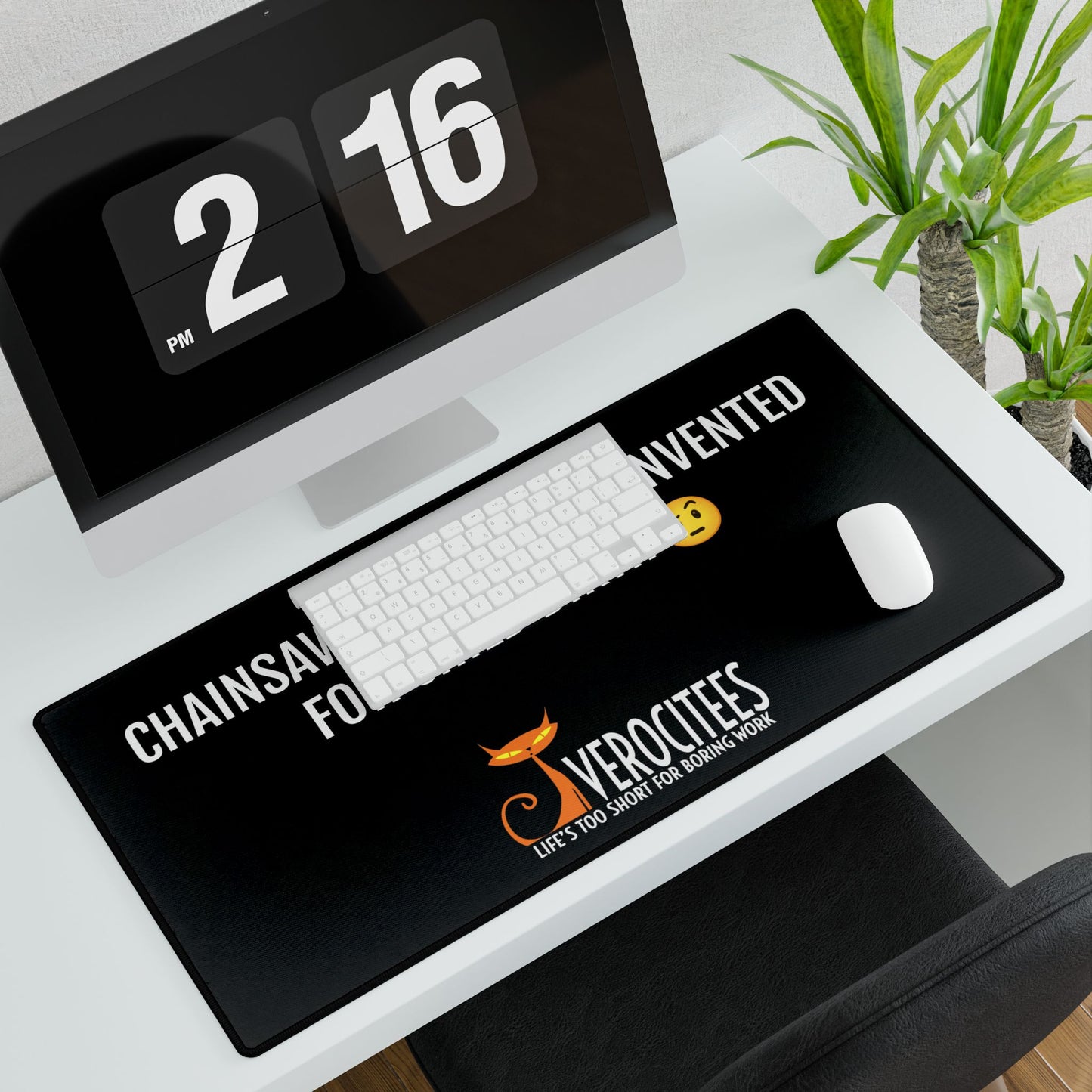 BIRTHING CHAINSAWS SMARTEES DESK MAT