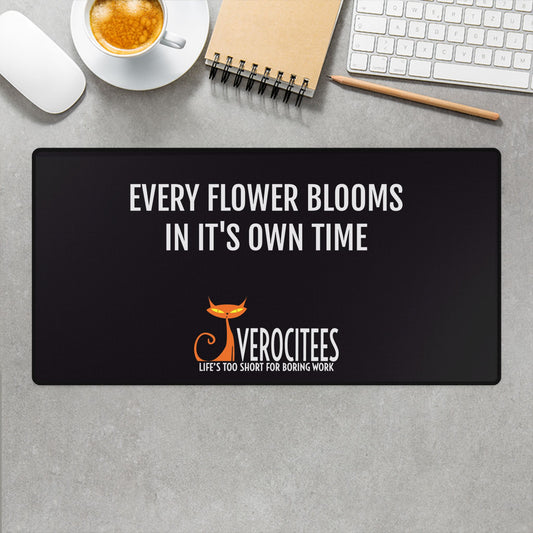 BLOOMING FLORALS POSITIVITEES DESK MAT